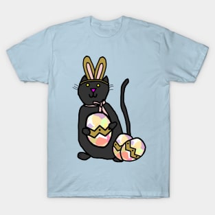 Funny Easter Bunny Ears Cat T-Shirt